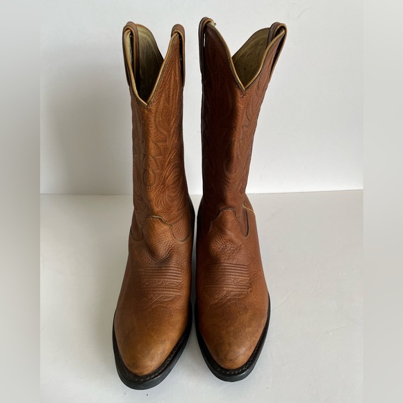 Durango  DB5132 Soft Tan Leather 12” Western Cowboy Boot men’s size 9.5EE - Picture 5 of 9